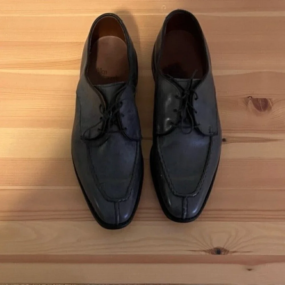 ALLEN Edmonds Parkway  Split Toe Grey Oxford Dress Shoes Size 8